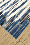 Milton Abstract Ombre Print Rug, Blue/Black/Ivory, 7ft - 10in x 11ft Area Rug