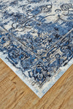 Milton Distressed Medallion Rug, Classic/Ice Blue, 7ft - 10in x 11ft Area Rug