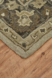 Eaton Traditional Persian Wool Rug, Gray/Beige, 9ft-6in x 13ft-6in Area Rug