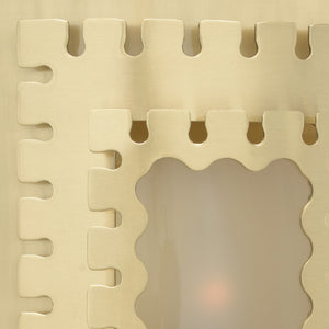 Ellis Sconce - Antique Brass Elegance with Frosted Glass Shade for Stylish Wall Lighting Decor