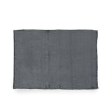 Alanton Flannel Throw Blanket, Dark Gray Noble House