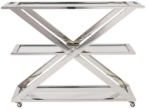 Universal Furniture Modern Draper Bar Cart (Stainless) 656D860-UNIVERSAL