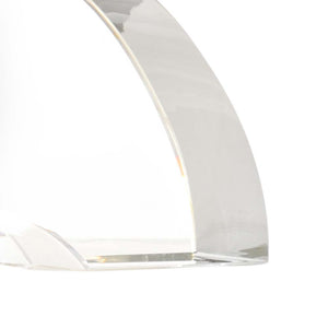 Chess Court Lamp - Elegant Crystal Design with Carrara Marble Base, Modern 3-Way Table Light