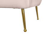 Tori Velvet / Engineered Wood / Foam Contemporary Pink Velvet Sofa - 84.50" W x 31.5" D x 29.75" H