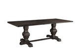 Alpine Furniture Manchester Dining Table, Charcoal 3868CHA-01 Charcoal Rubberwood Solids & Mindy Veneer 40 x 88 x 30