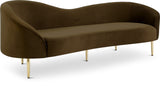 Ritz Velvet Contemporary Sofa