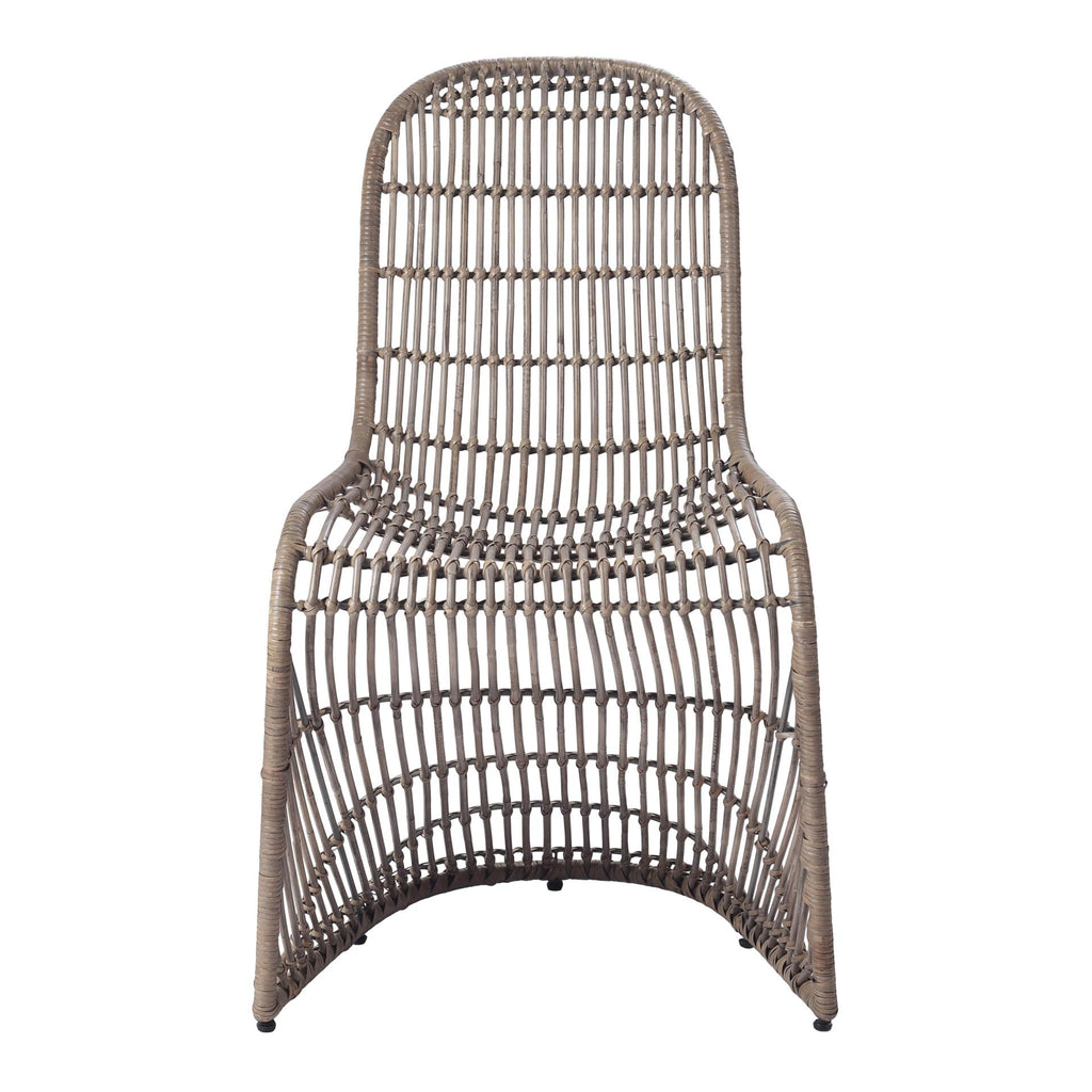 Groovy Rattan Chair - Set of 2 Gray