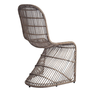 Groovy Rattan Chair - Set of 2 Gray