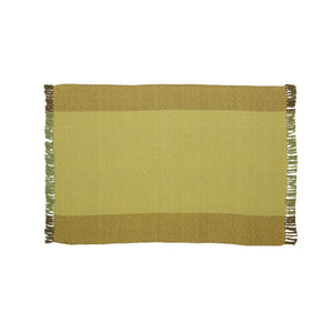 Berwick Handcrafted Cotton Throw Blanket, Olive Green Noble House