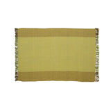 Berwick Handcrafted Cotton Throw Blanket, Olive Green