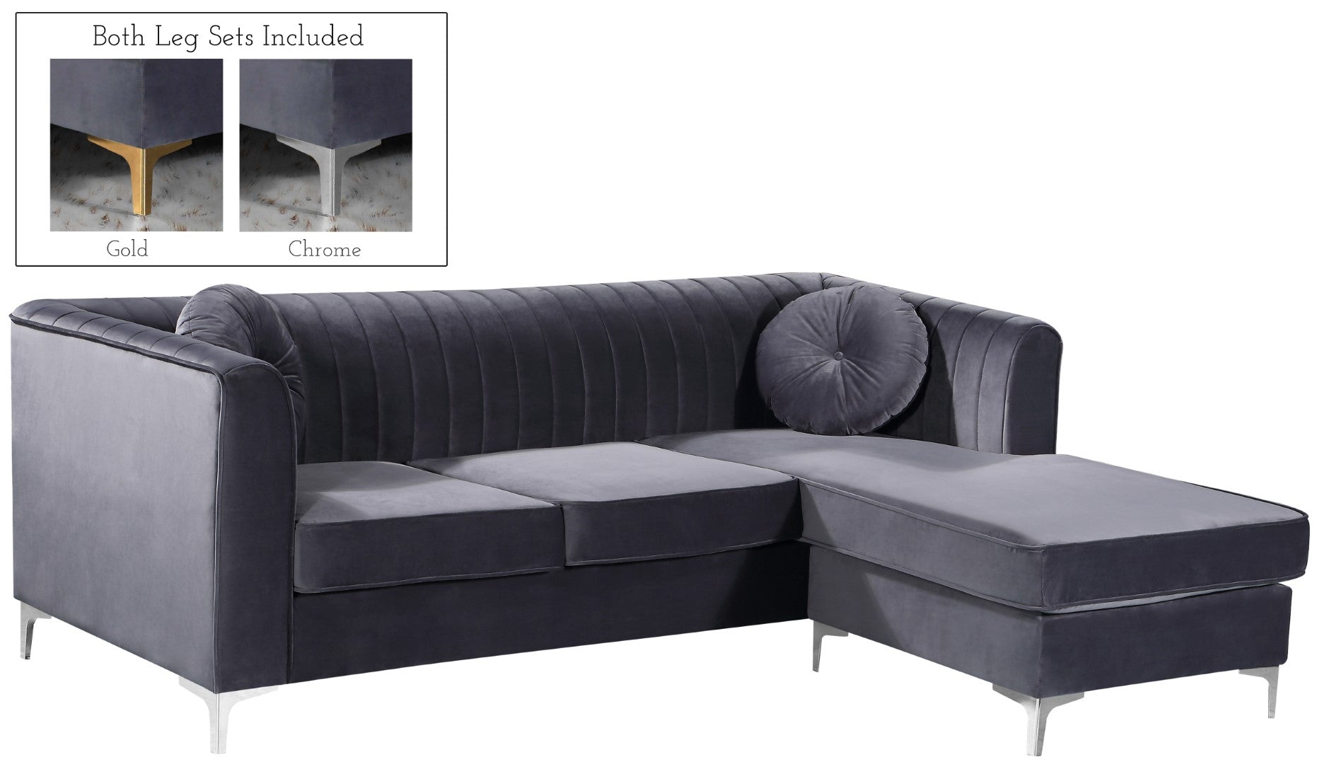 Meridian Furniture Eliana Sectional - Thumbnail 5