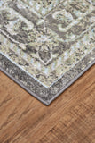 Katari Distressed Medallion Rug, Ice Blue/Mint/Gray, 8ft x 11ft Area Rug