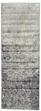 Katari Fluid Print Rug, Gray/Mint Green, 2ft - 10in x 7ft - 10in, Runner