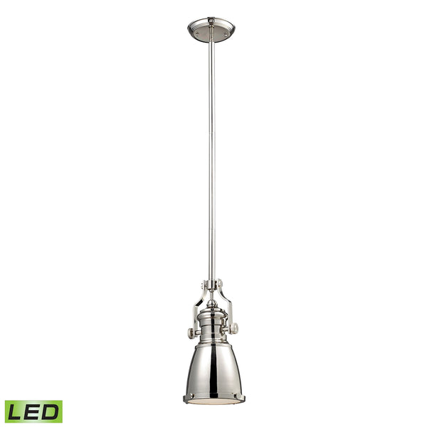 Chadwick 8'' Wide 1-Light Mini Pendant - Polished Nickel