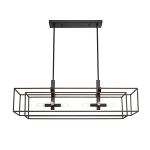 Kinsley 38'' Wide 8-Light Linear Chandelier - Oil Rubbed Bronze