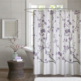Madison Park Holly Modern/Contemporary 100% Cotton Printed Shower Curtain MP70-4172