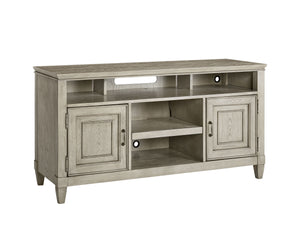 Newport 54" TV Console - Handcrafted Sand Finish with Cable Management & Soundbar Shelf, Fully Assembled