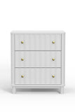 Stapleton 3 Drawer Small Chest, White