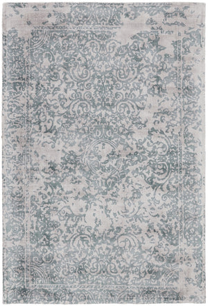 Nadia Distressed Damask Rug, Blue/Gray Mist, 8ft x 11ft Area Rug