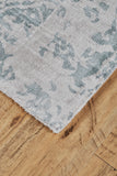 Nadia Distressed Damask Rug, Blue/Gray Mist, 8ft x 11ft Area Rug