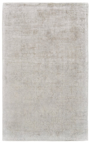 Nadia Distressed Damask Rug, Silver Birch/Light Gray, 8ft x 11ft Area Rug