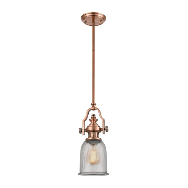 Chadwick 7'' Wide 1-Light Mini Pendant - Antique Copper