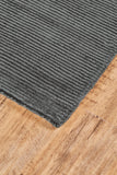 Batisse Plush Viscose Hand Loomed Rug, Charcoal Gray, 9ft-6in x 13ft-6in Area Rug