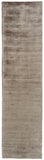 Batisse Plush Viscose Hand Loomed Rug, Mushroom, 2ft - 6in x 10ft, Runner