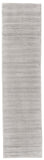 Batisse Plush Viscose Hand Loomed Rug, Light Gray/SIlver, 2ft - 6in x 10ft, Runner