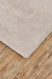 Batisse Plush Viscose Hand Loomed Rug, Oyster Gray, 9ft - 6in x 13ft - 6in Area Rug