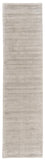 Batisse Plush Viscose Hand Loomed Rug, Oyster Gray, 2ft - 6in x 10ft, Runner