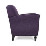 Swainson Traditional Tweed Armchair, Purple Noble House