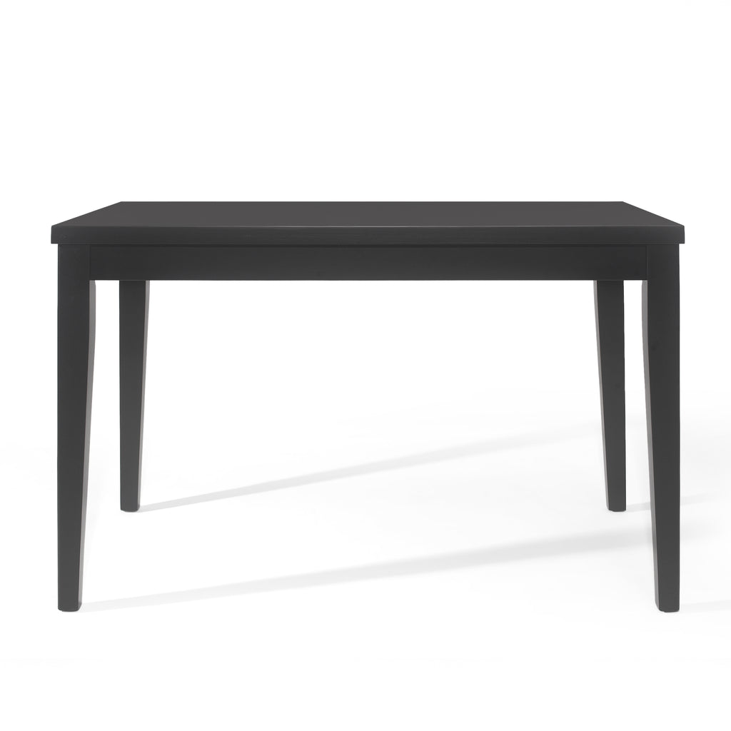 Benner Farmhouse Counter Height Wood Dining Table, Black Noble House