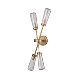 Xenia 31'' High 4-Light Sconce - Matte Gold