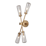 Xenia 31'' High 4-Light Sconce - Matte Gold