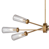 Xenia 38'' Wide 6-Light Chandelier - Matte Gold