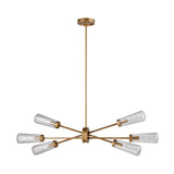 Xenia 38'' Wide 6-Light Chandelier - Matte Gold