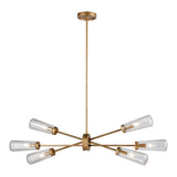 Xenia 38'' Wide 6-Light Chandelier - Matte Gold