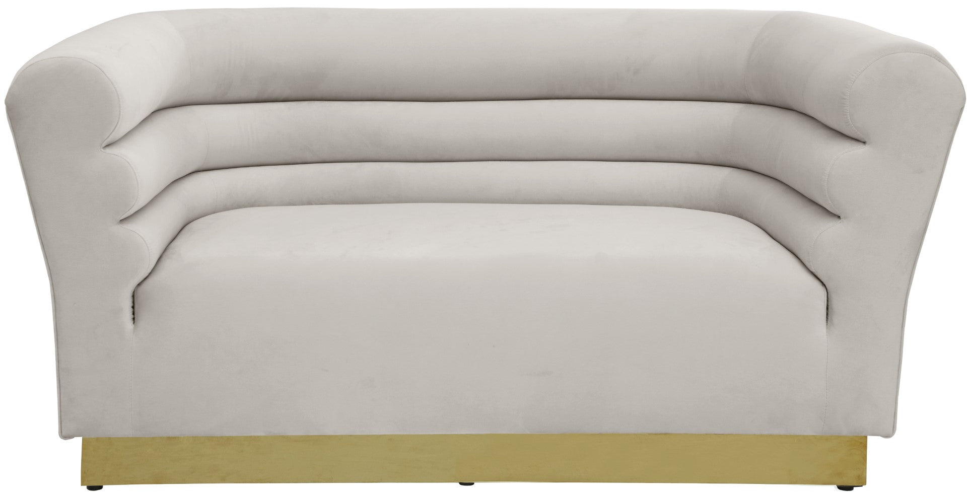 Bellini Velvet Contemporary Loveseat
