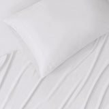 Beautyrest Tencel Polyester Blend Casual Sheet Set White King BR20-3895