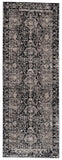 Prasad Distressed Ornamental Rug, Charcoal/Ivory, 2ft-10in x 7ft-10in, Runner