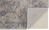 Prasad Distressed Ornamental Rug, Light Gray/Ivory, 8ft x 11ft Area Rug