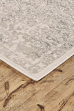 Prasad Distressed Ornamental Rug, Light Gray/Ivory, 8ft x 11ft Area Rug