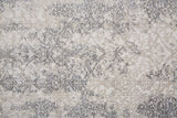 Prasad Distressed Ornamental Rug, Light Gray/Ivory, 8ft x 11ft Area Rug