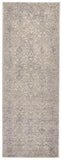 Prasad Distressed Ornamental Runner, Light Gray/Ivory, 2ft-10in x 7ft-10in