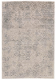 Prasad Distressed Ornamental Rug, Light Gray/Ivory, 8ft x 11ft Area Rug