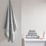 Madison Park Essentials Adrien Casual 100% Cotton Super Soft 6Pcs Towel Set MPE73-662