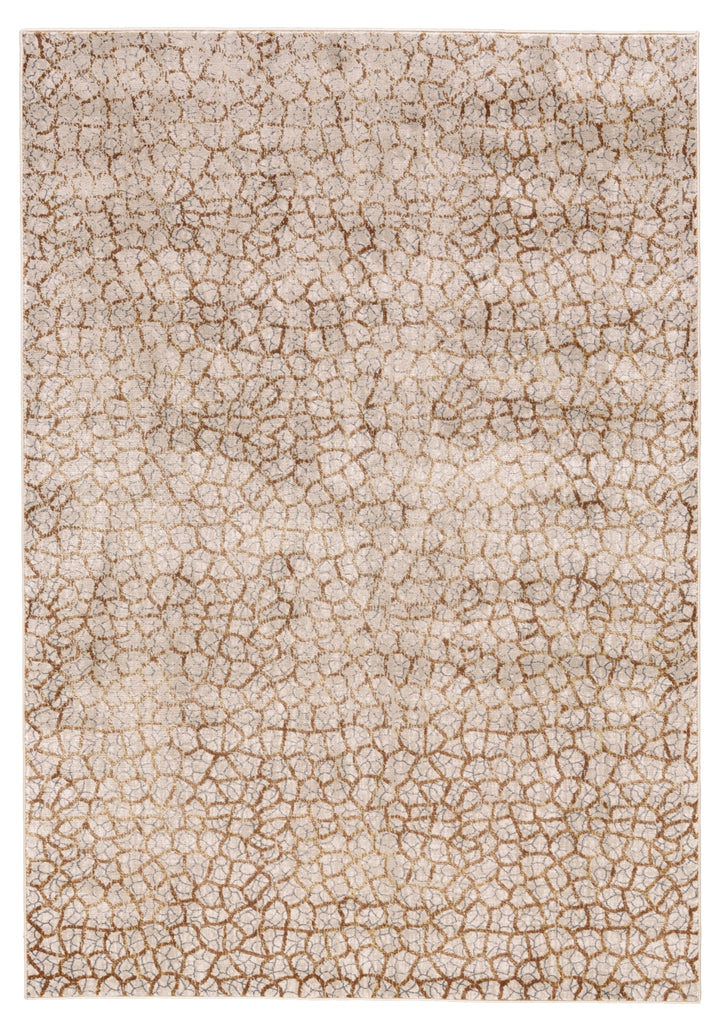 Cannes Lustrous Textured Rug, Light Gray/Honey Gold, 5ft x 8ft Area Rug
