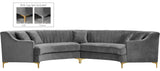 Jackson Velvet Contemporary 2pc. Sectional