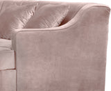 Jackson Velvet / Engineered Wood / Metal / Foam Contemporary Pink Velvet 2pc. Sectional - 142.5" W x 61.5" D x 33" H